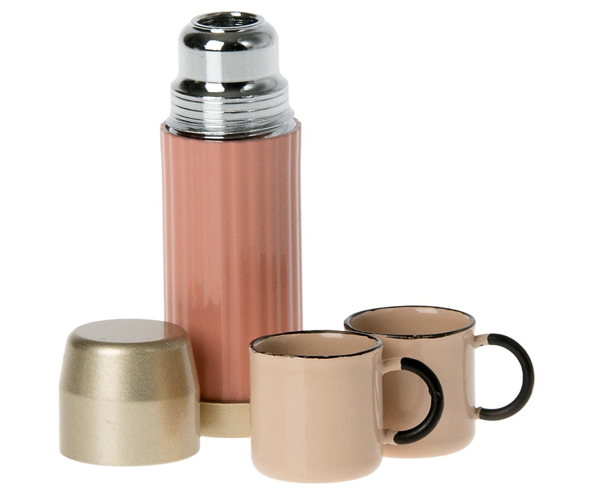 Mouse Thermos and Cups | Soft Coral