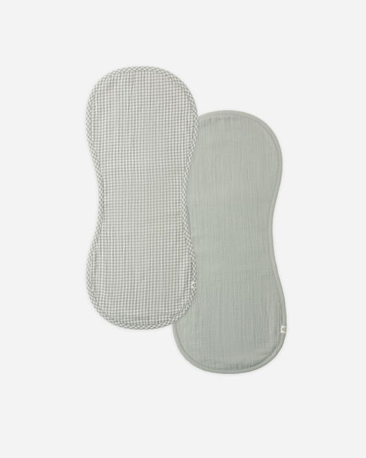 Burp Cloth, 2 Pack | Sage Gingham/Sage