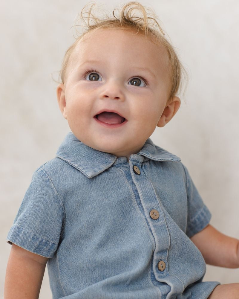 Matteo Romper | Chambray
