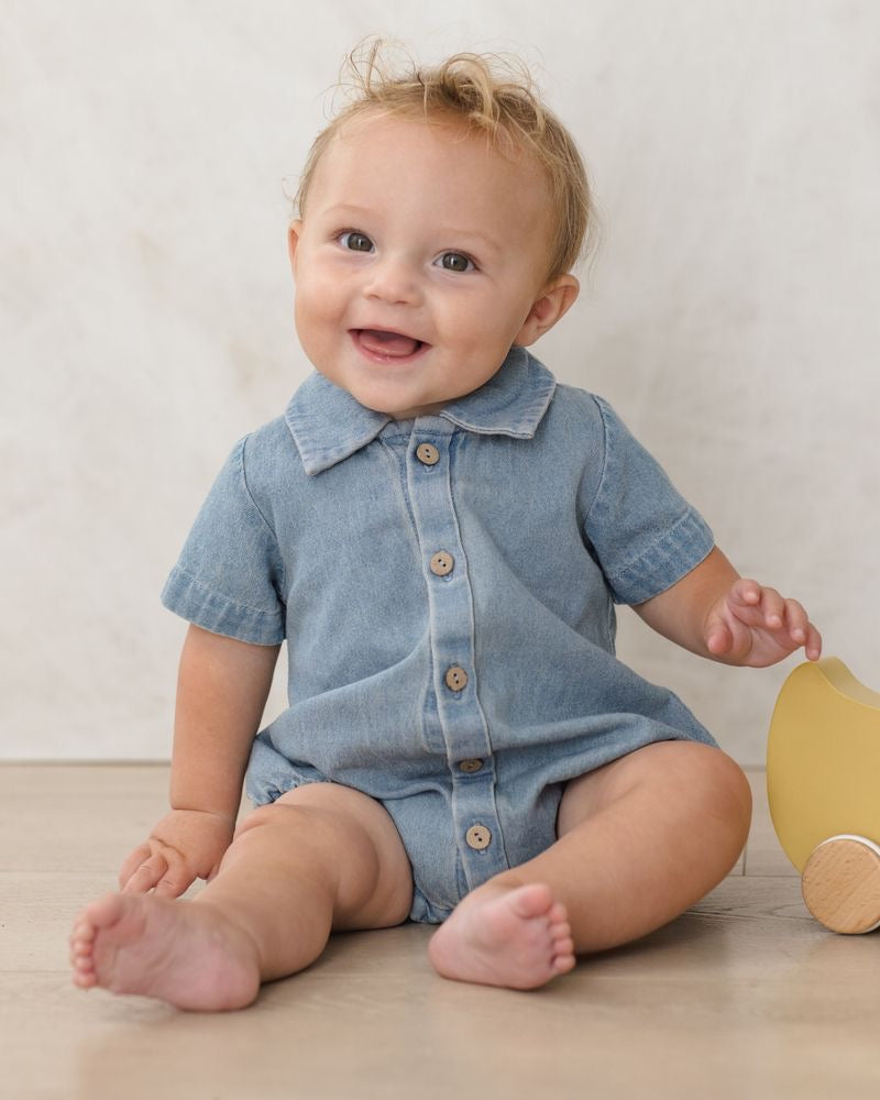 Matteo Romper | Chambray