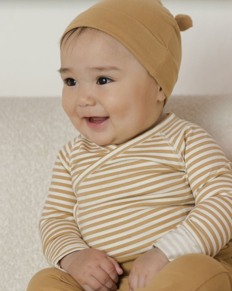 Side Snap Bodysuit | Honey Stripe