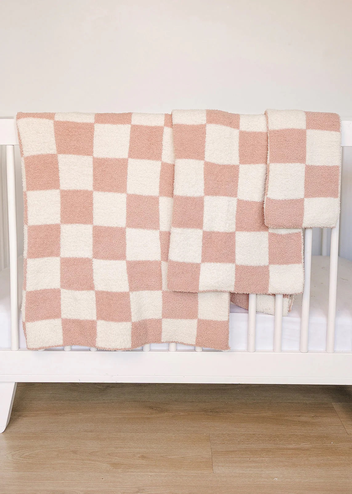 Plush Blanket | Pink Checkered