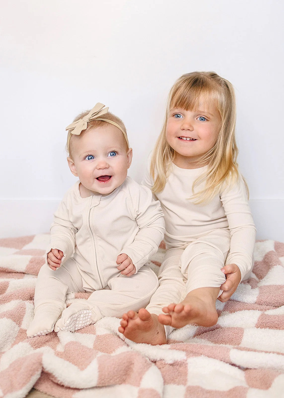 Plush Blanket | Pink Checkered