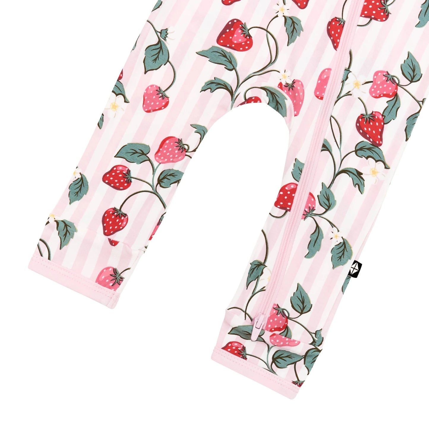 Zippered Romper | Strawberry Fields