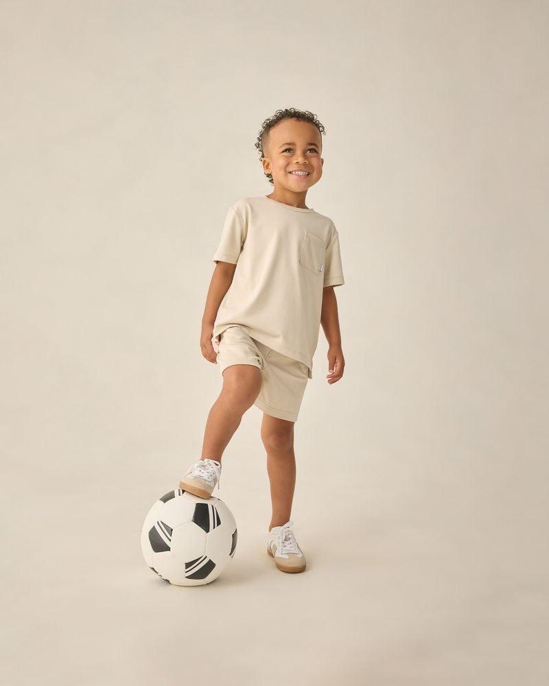 Cove Essential Pocket Tee | Heathered Pebble