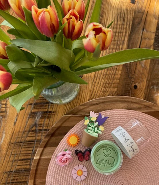 Playdough To-Go Jar | Spring Flowers