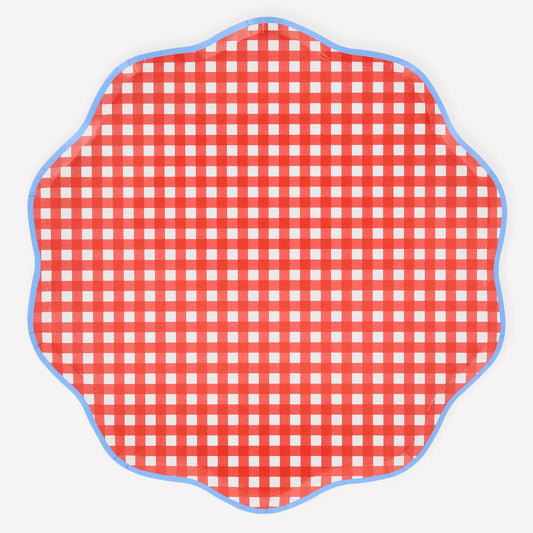 Dinner Plates | Red Gingham