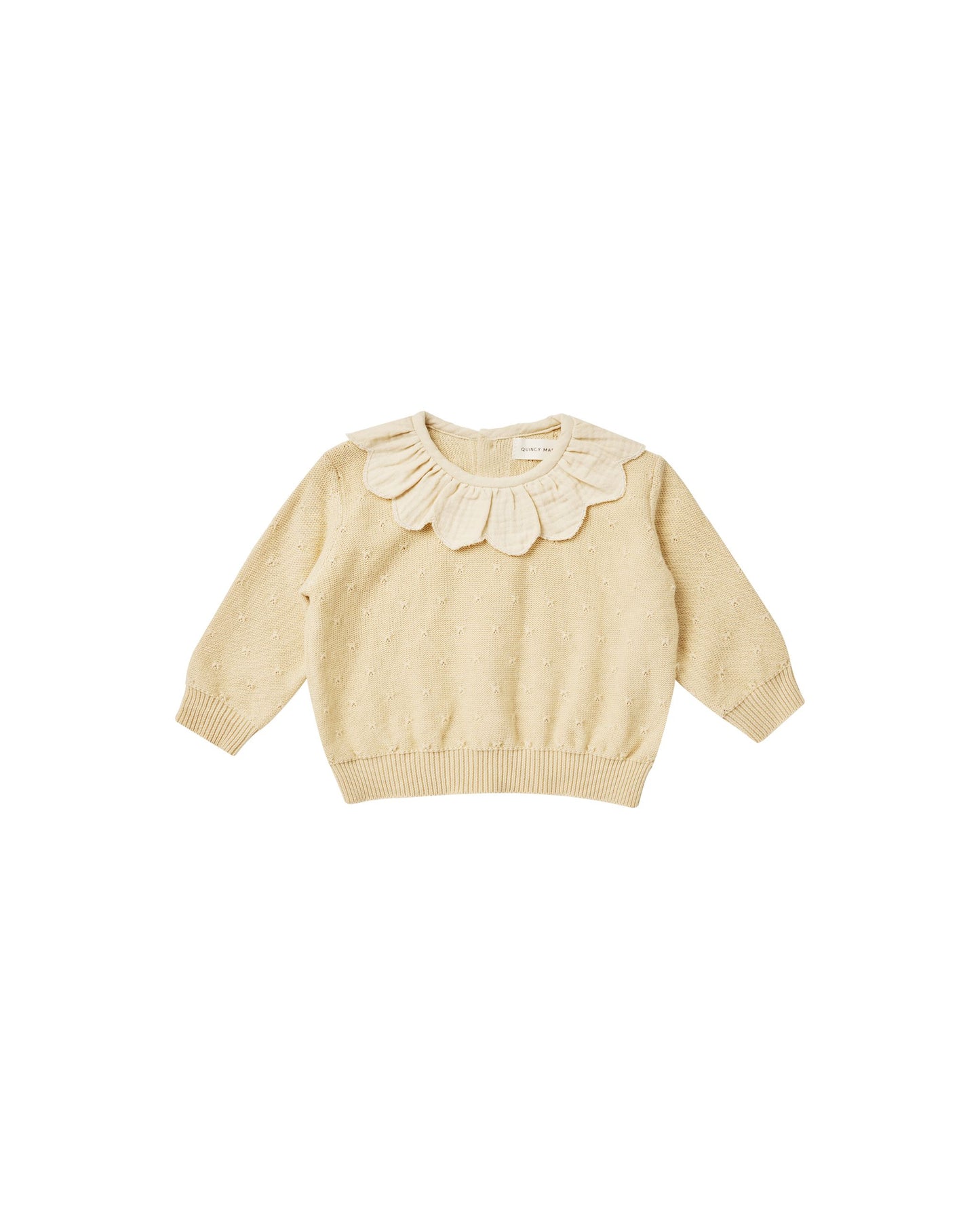 Petal Knit Sweater I Lemon