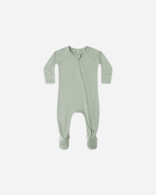 Bamboo Zip Footie | Fern