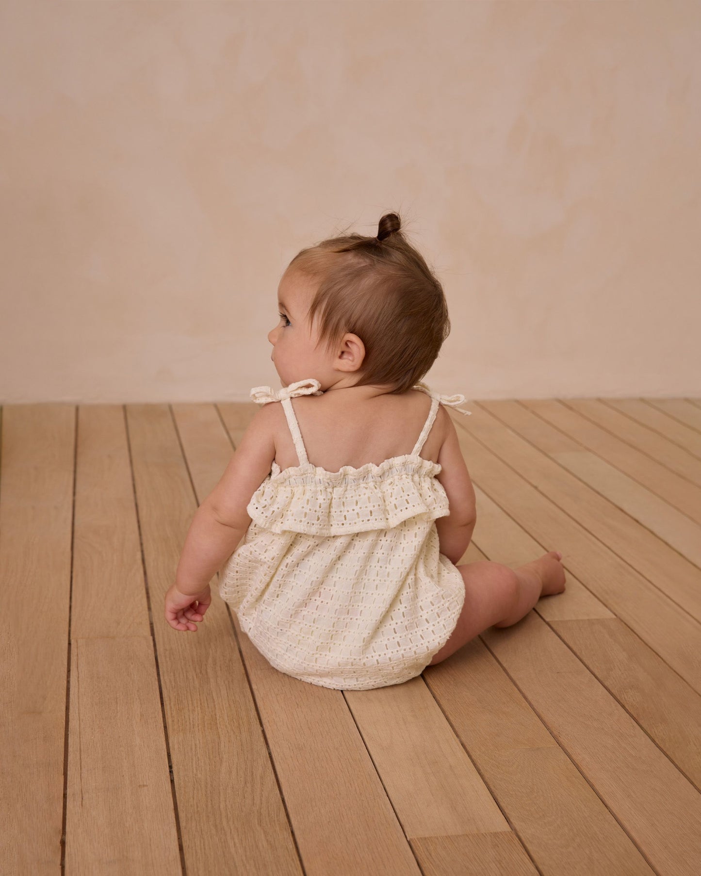Ruffle Romper I Ivory