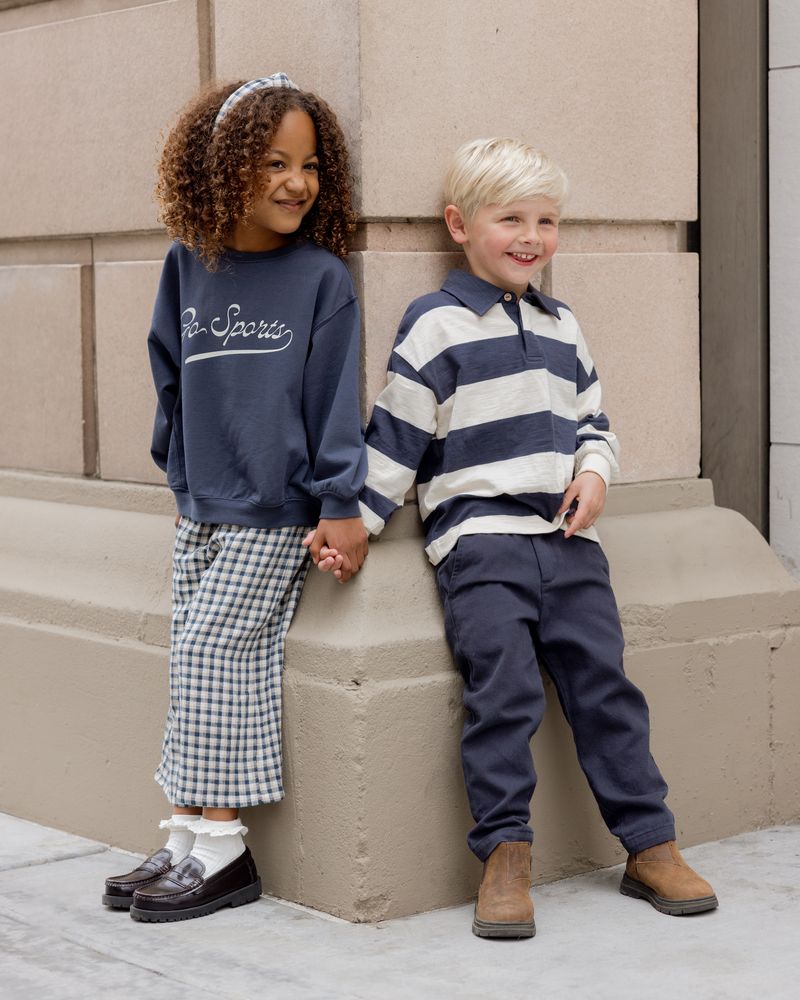 Rugby Polo | Navy Stripe