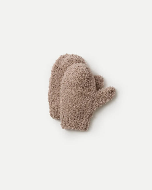 Fuzzy Mittens | Taupe