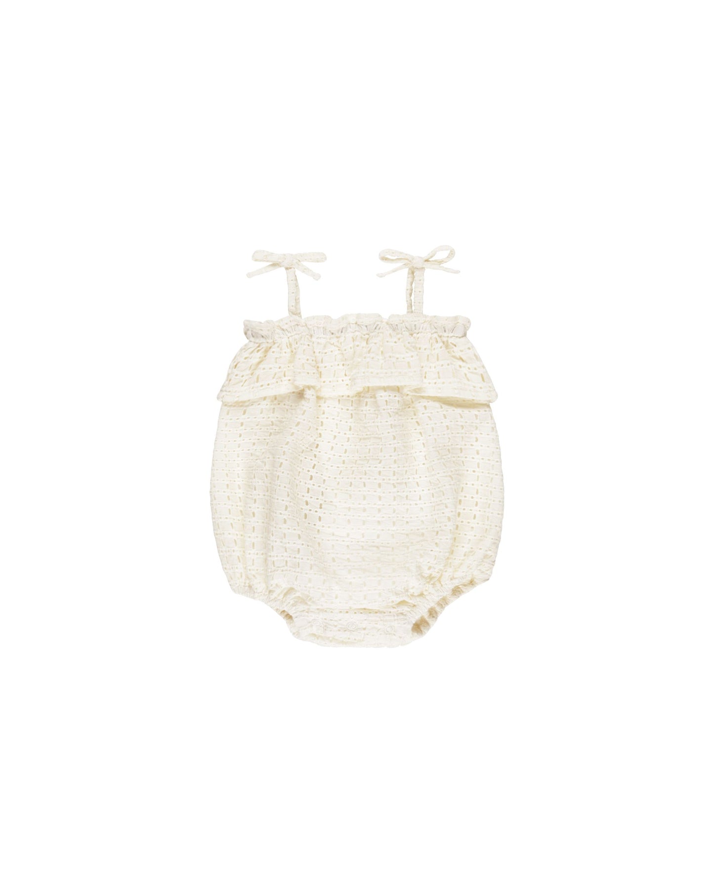 Ruffle Romper I Ivory