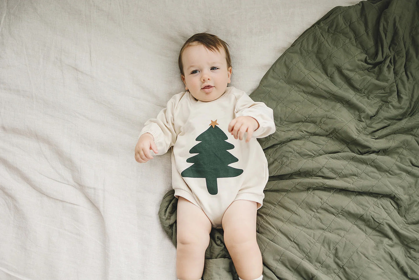 Christmas Tree Bubble Romper