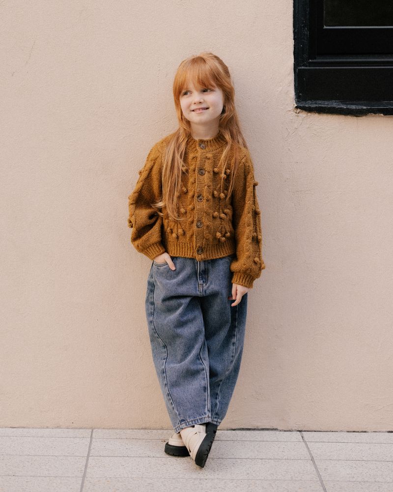 Bobble Cardigan | Golden