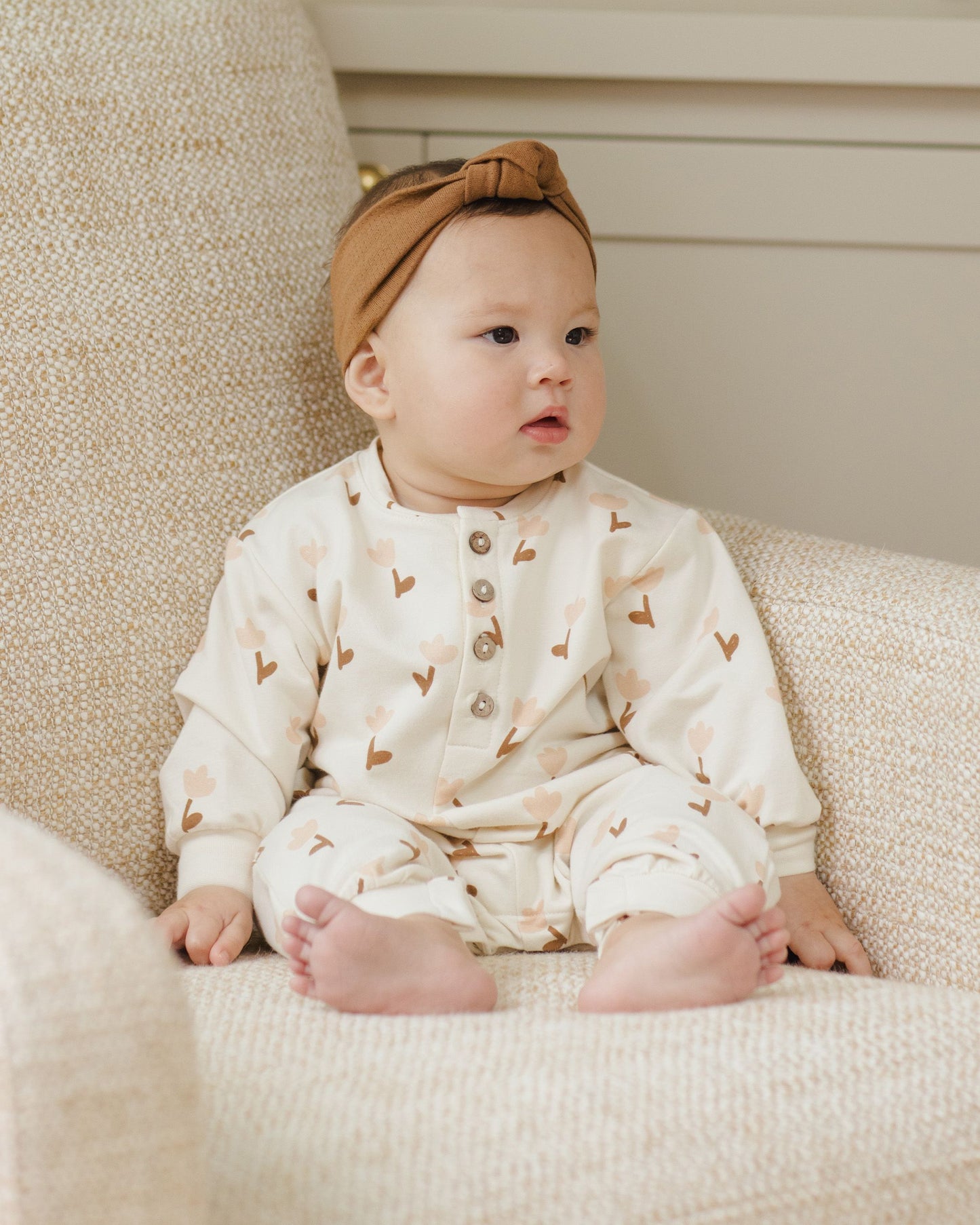 Relaxed Fleece Jumpsuit I Tulips