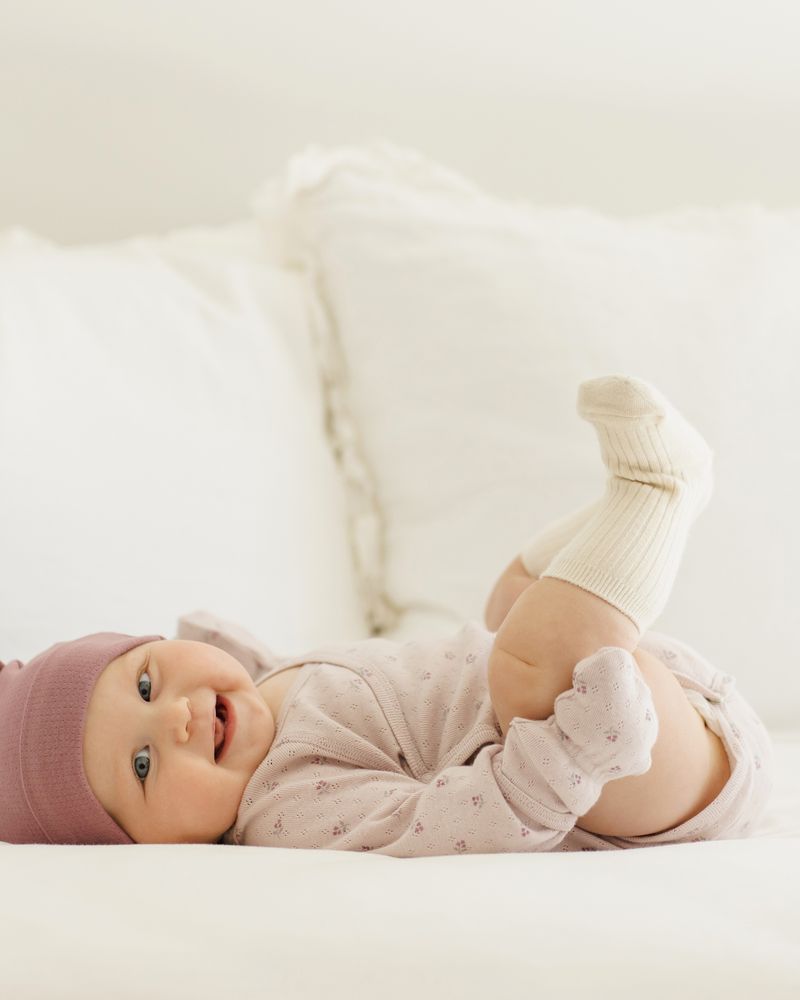 Side Snap Bodysuit | Lilac Ditsy