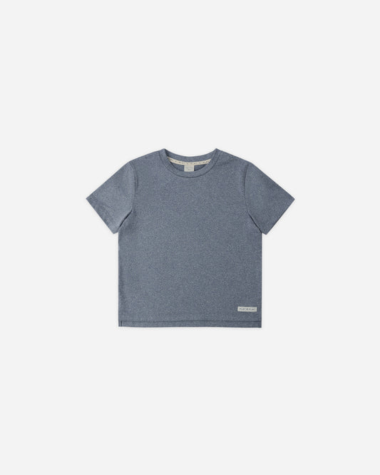 Cove Essential Tee | Heathered Marine