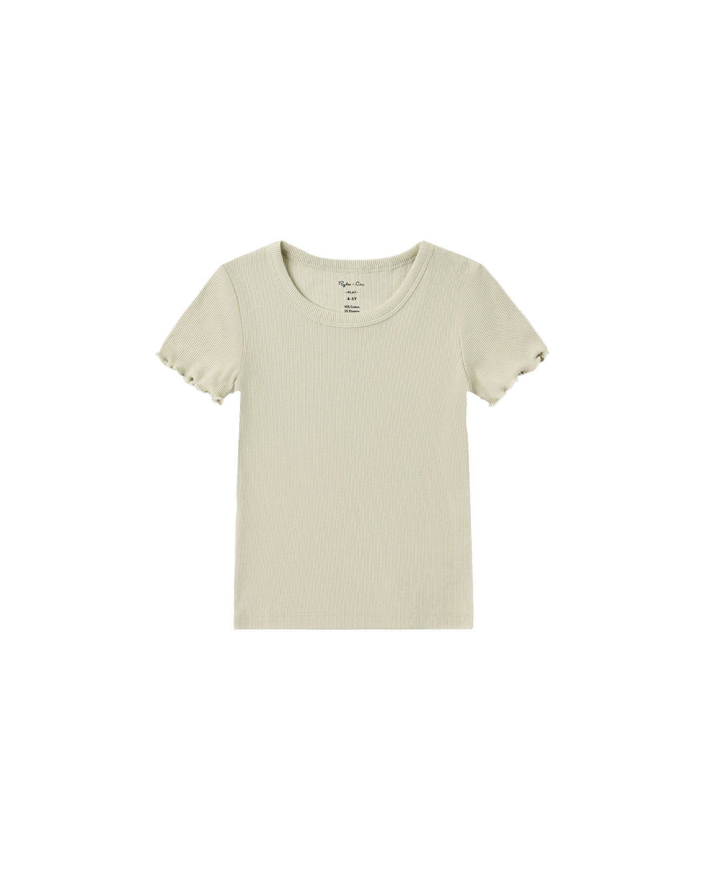 Ribbed Basic Tee | Pistachio