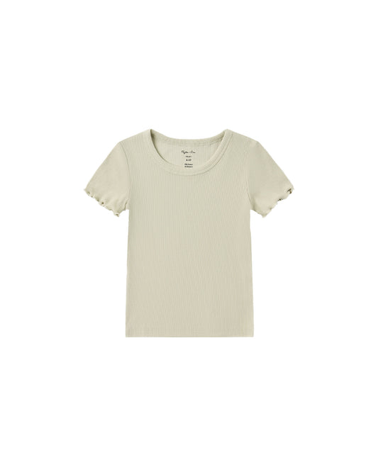Ribbed Basic Tee | Pistachio