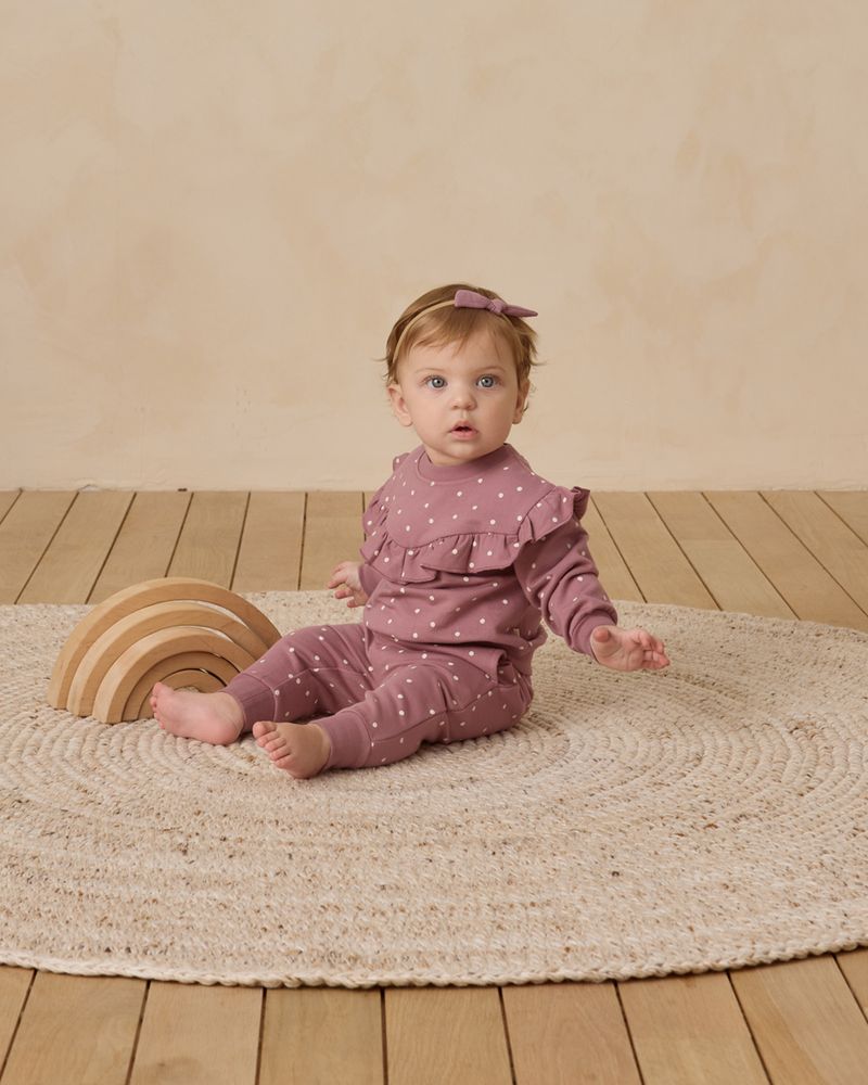 Relaxed Fleece Sweatpant | Polka Dot