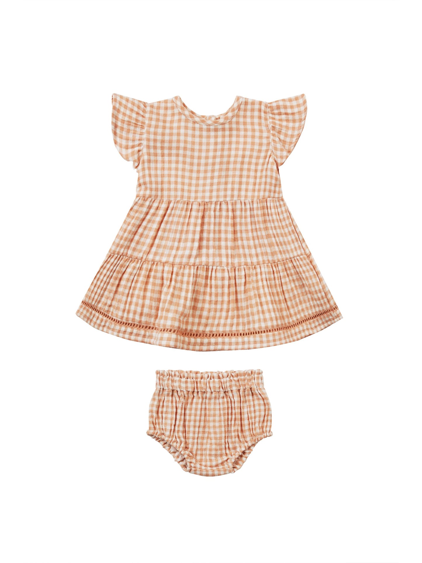 Lily Dress I Melon Gingham