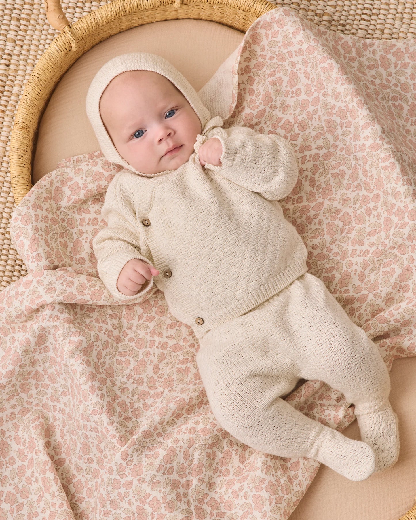 Knit Wrap Top + Pant Set | Natural