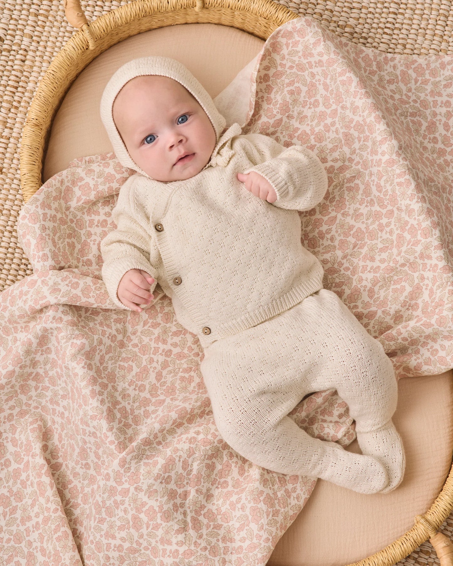 Knit Wrap Top + Pant Set | Natural