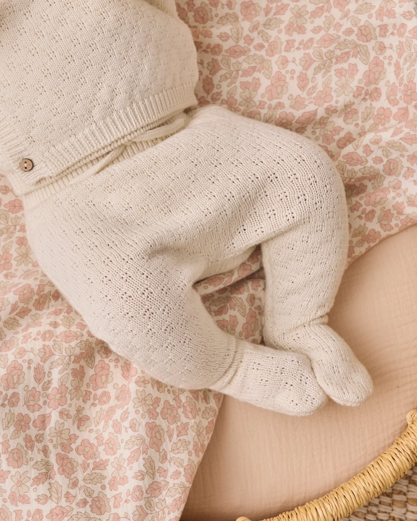 Knit Wrap Top + Pant Set | Natural