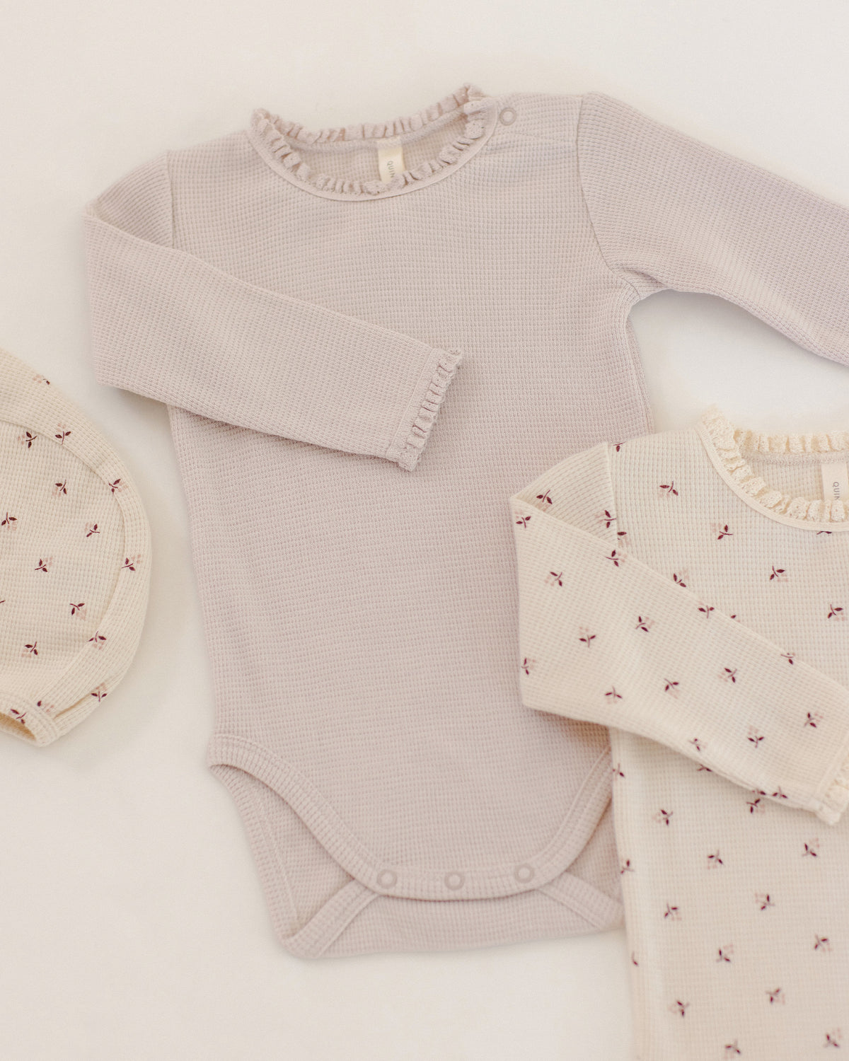 Waffle Long Sleeve Bodysuit | Lilac Mist
