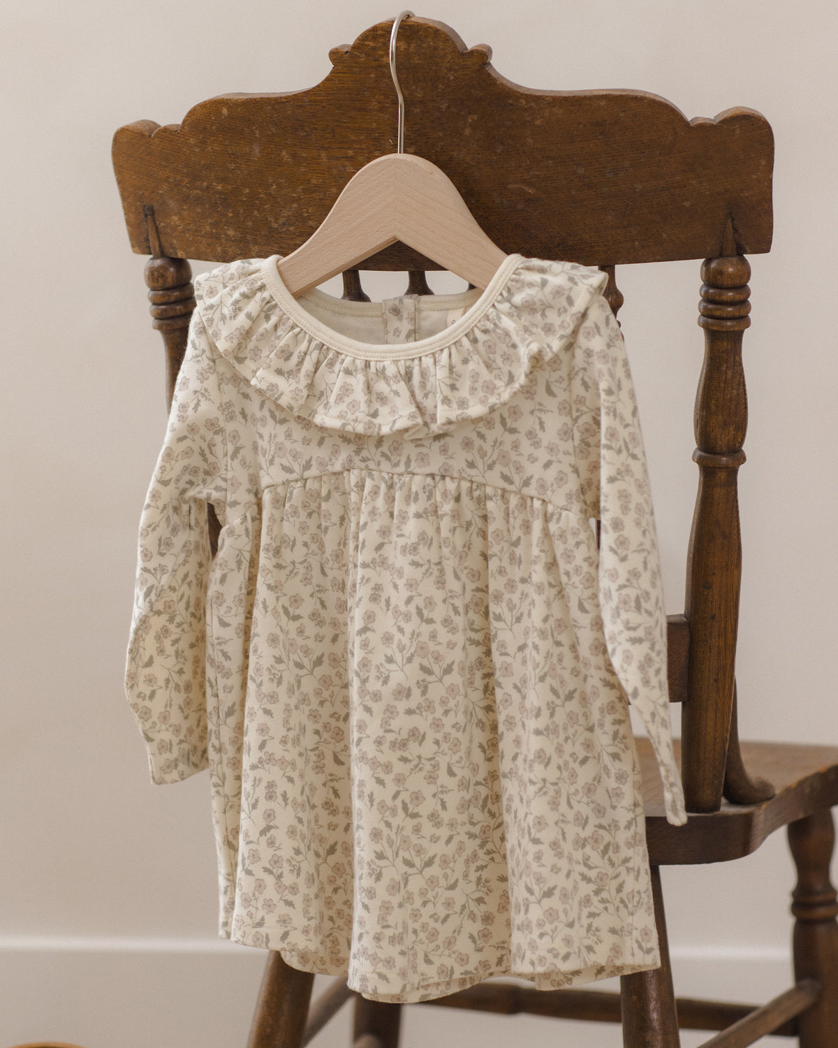 Ruffle Collar Jersey Dress | Floret