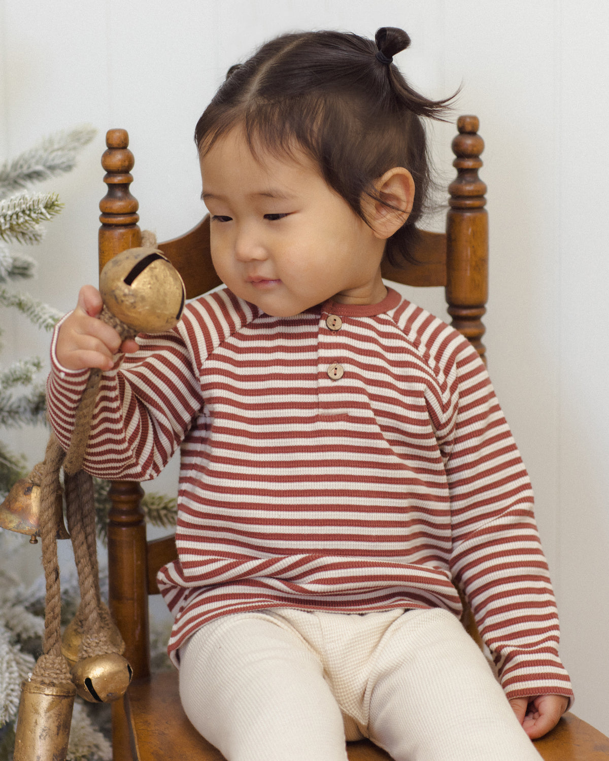 Henley Knit Top | Candy Stripe