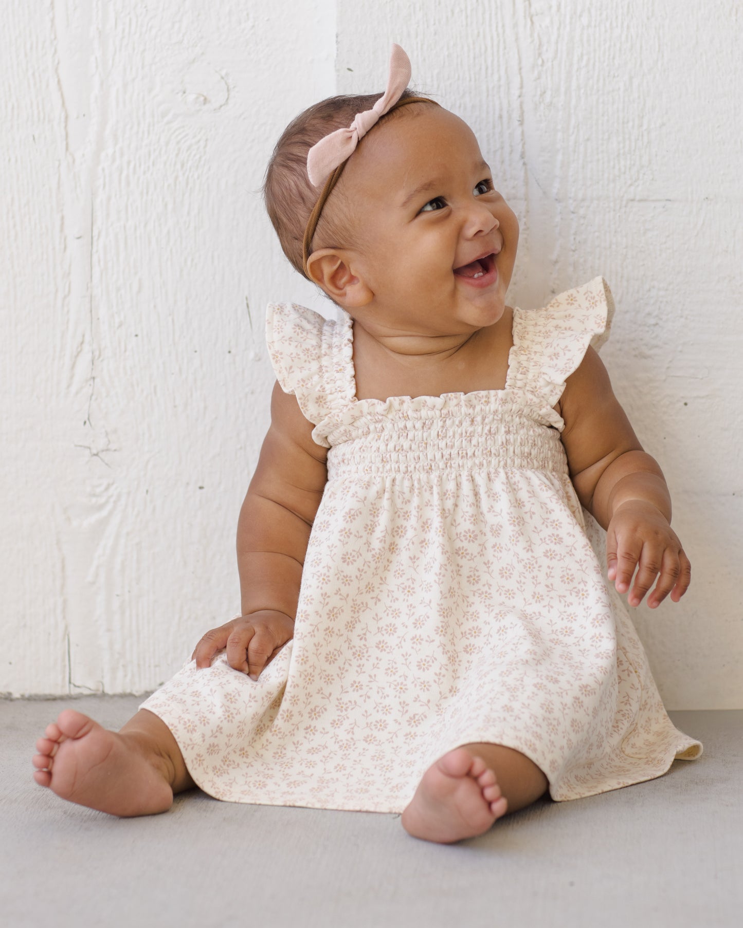 Smocked Jersey Dress | Ditsy