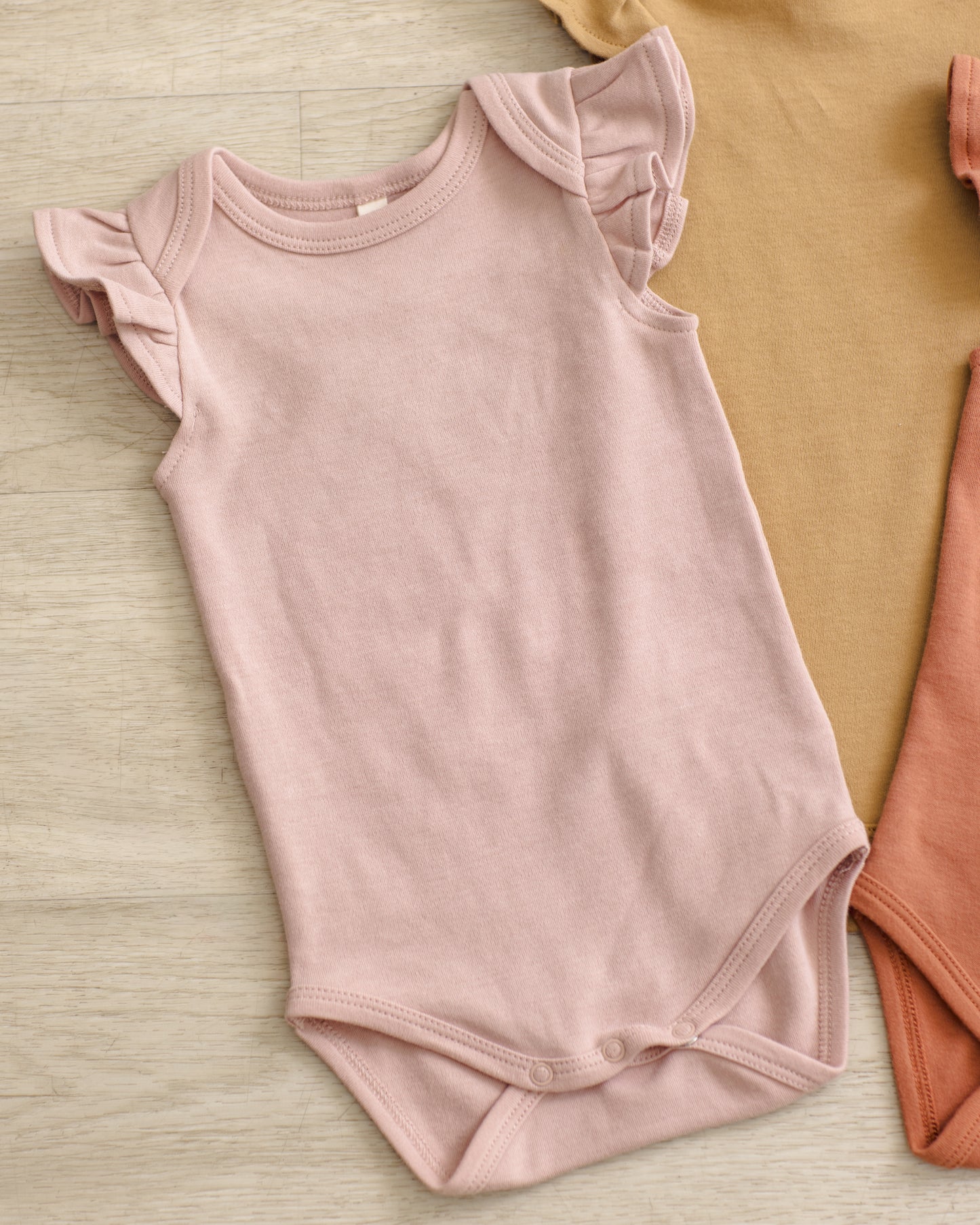 Flutter Sleeve Bodysuit | Blush