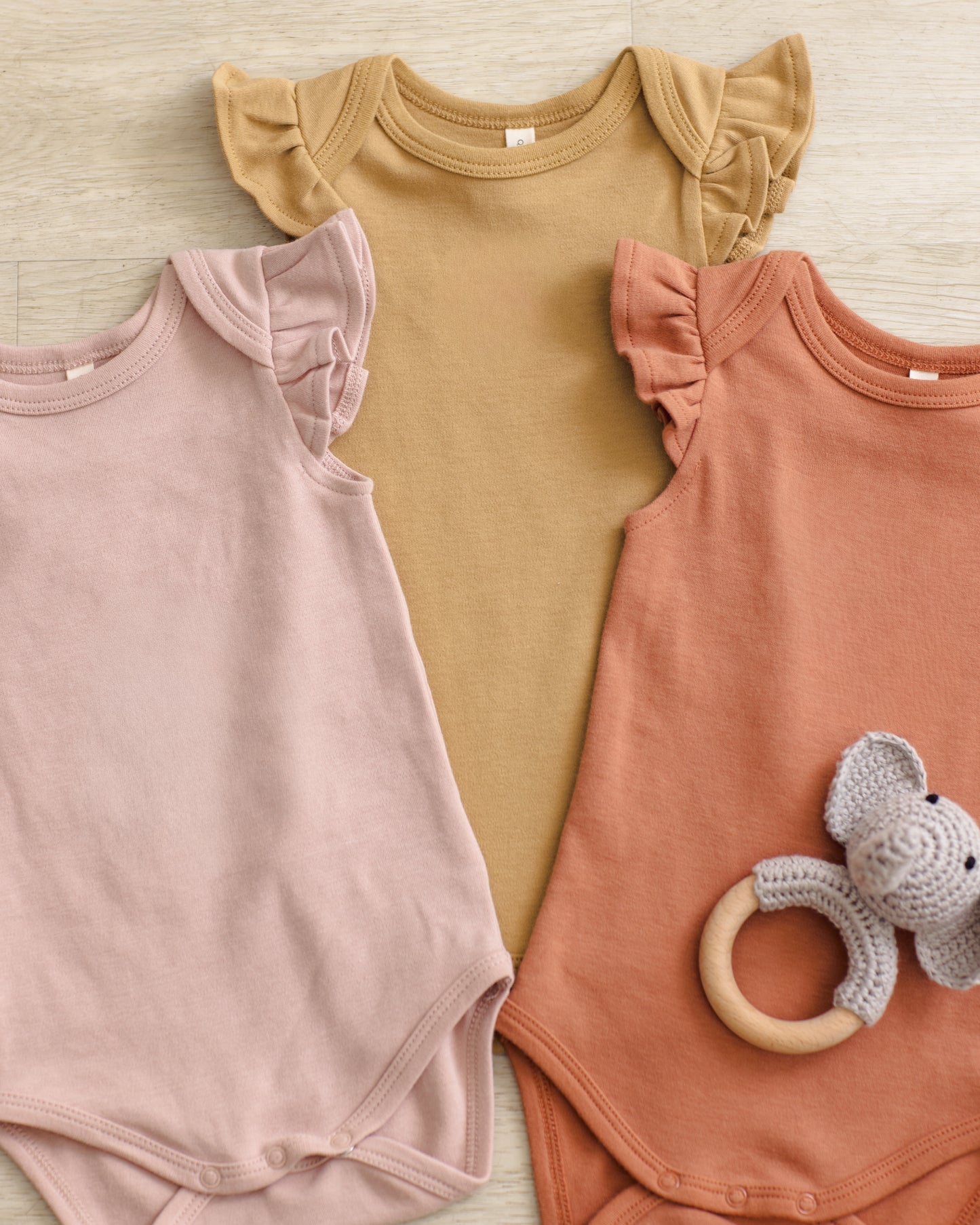 Flutter Sleeve Bodysuit | Blush