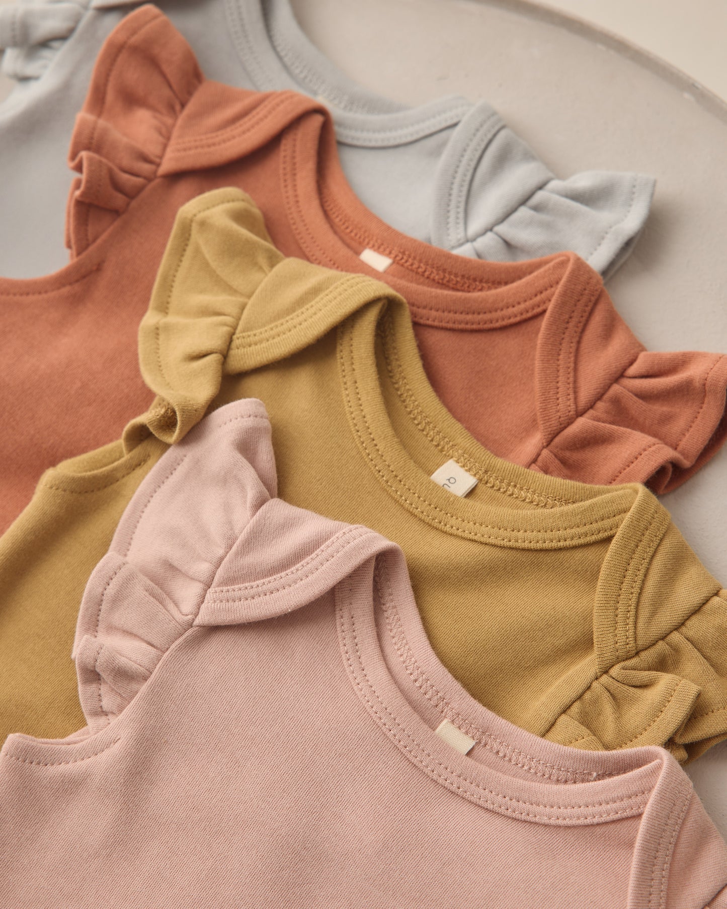 Flutter Sleeve Bodysuit | Blush