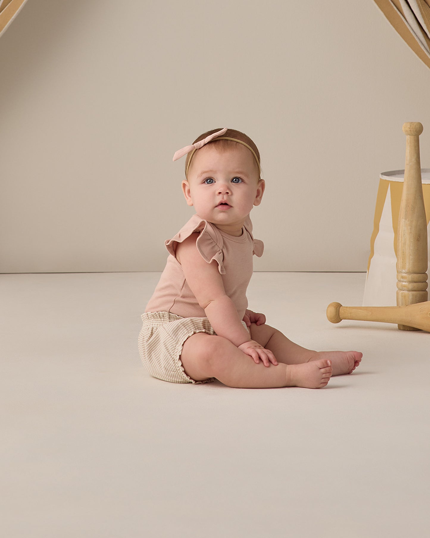 Flutter Sleeve Bodysuit | Blush