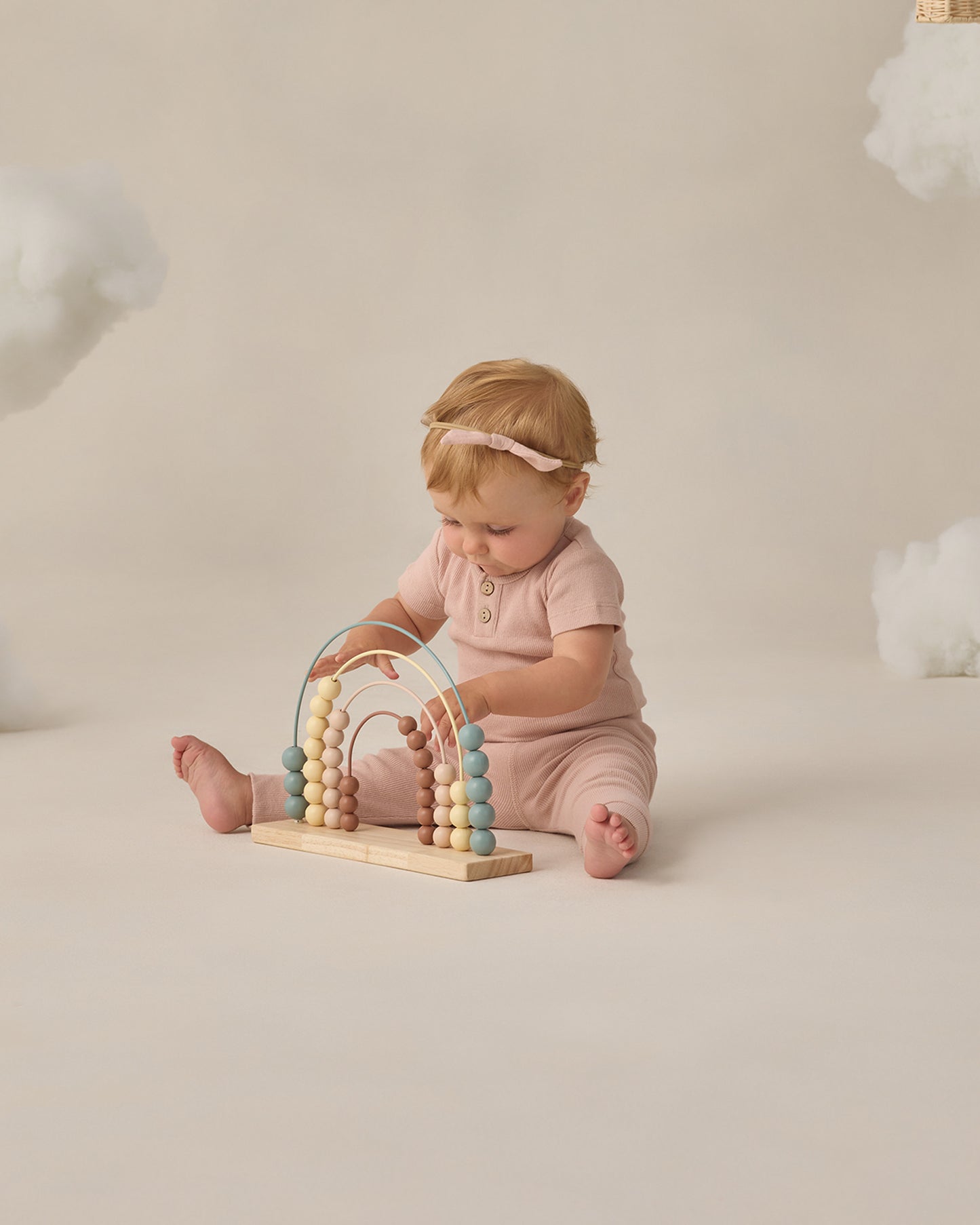 Ribbed Henley Bodysuit | Blush