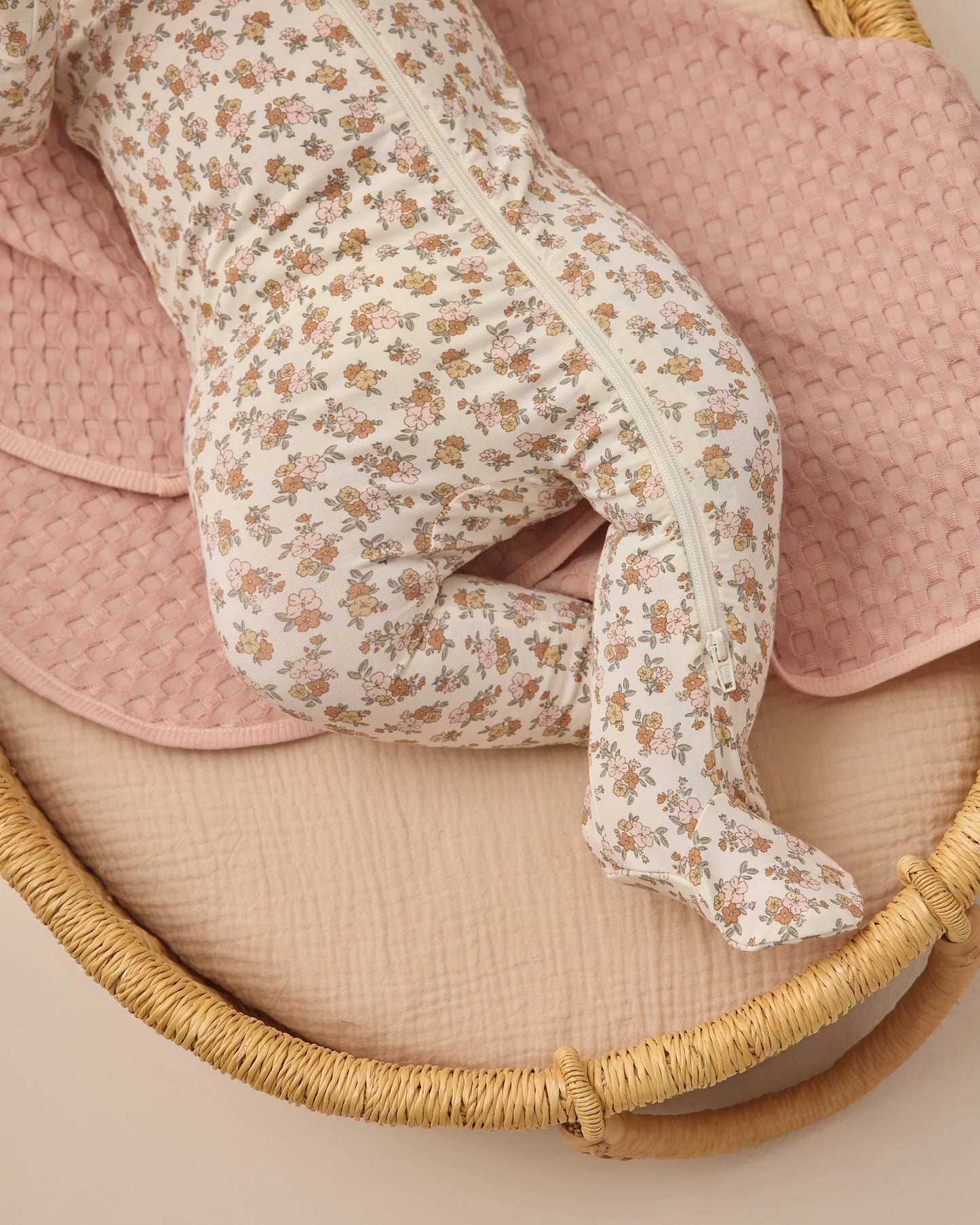 Bamboo Zip Footie | Wildflower