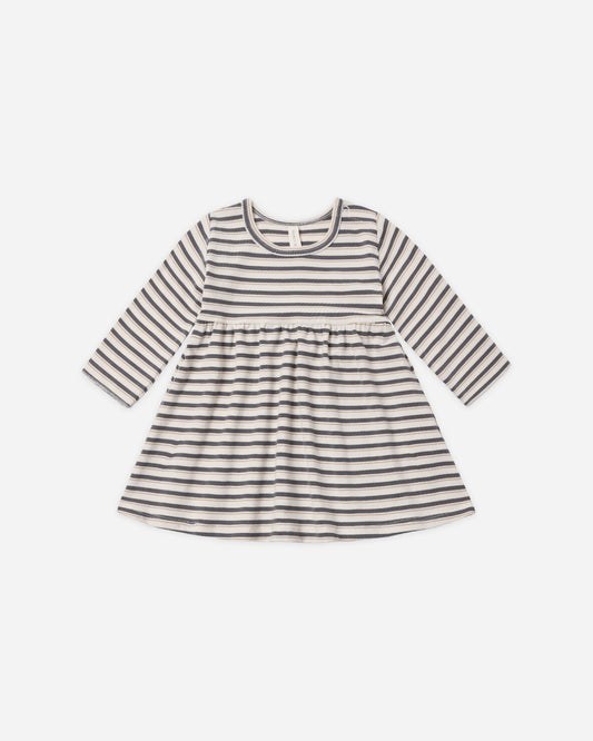 Long Sleeve Baby Dress | Vintage Stripe
