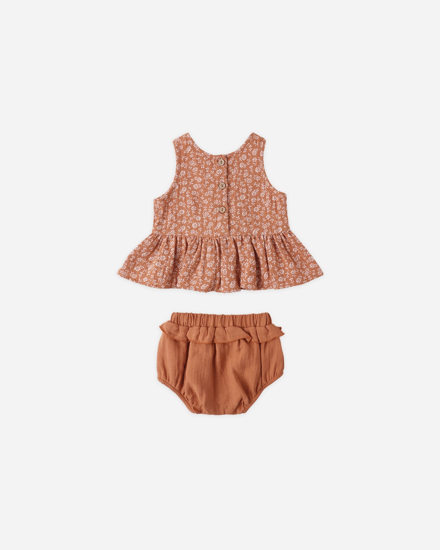 Sleeveless Peplum Set | Poppy Floral