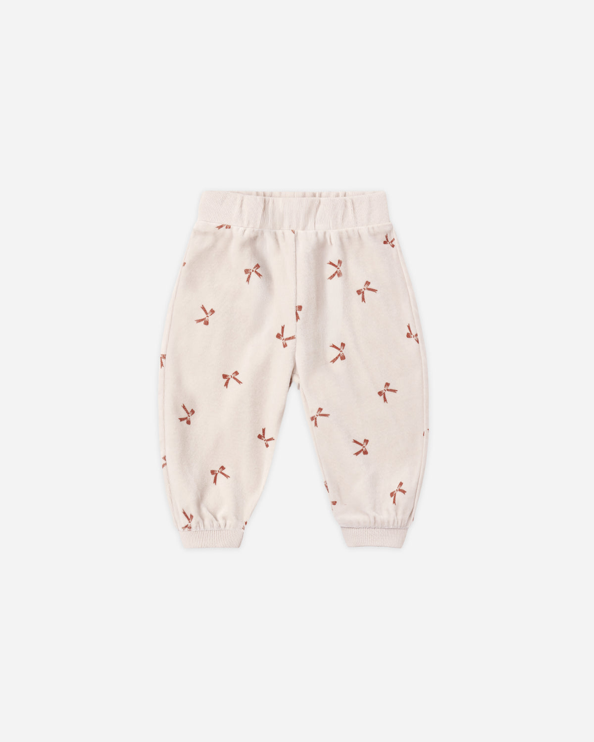 Velour Relaxed Sweatpants | Bows