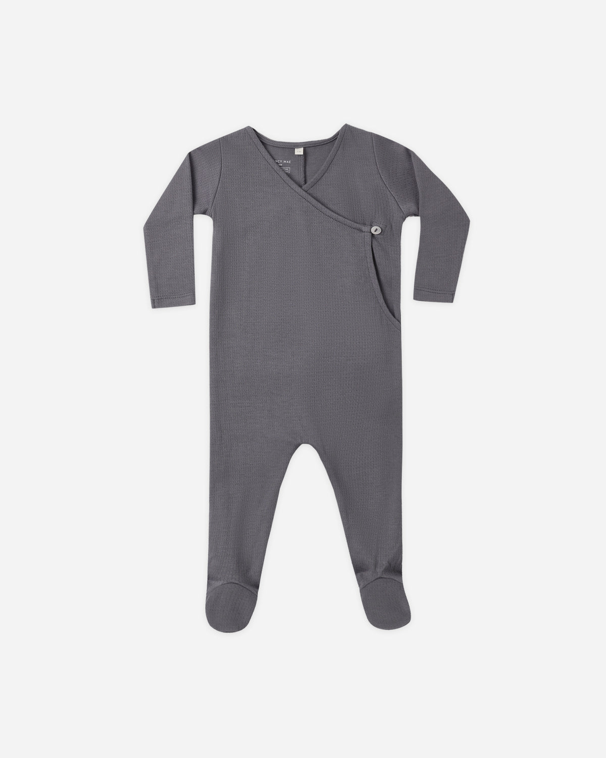 Pointelle Wrap Footie | Midnight