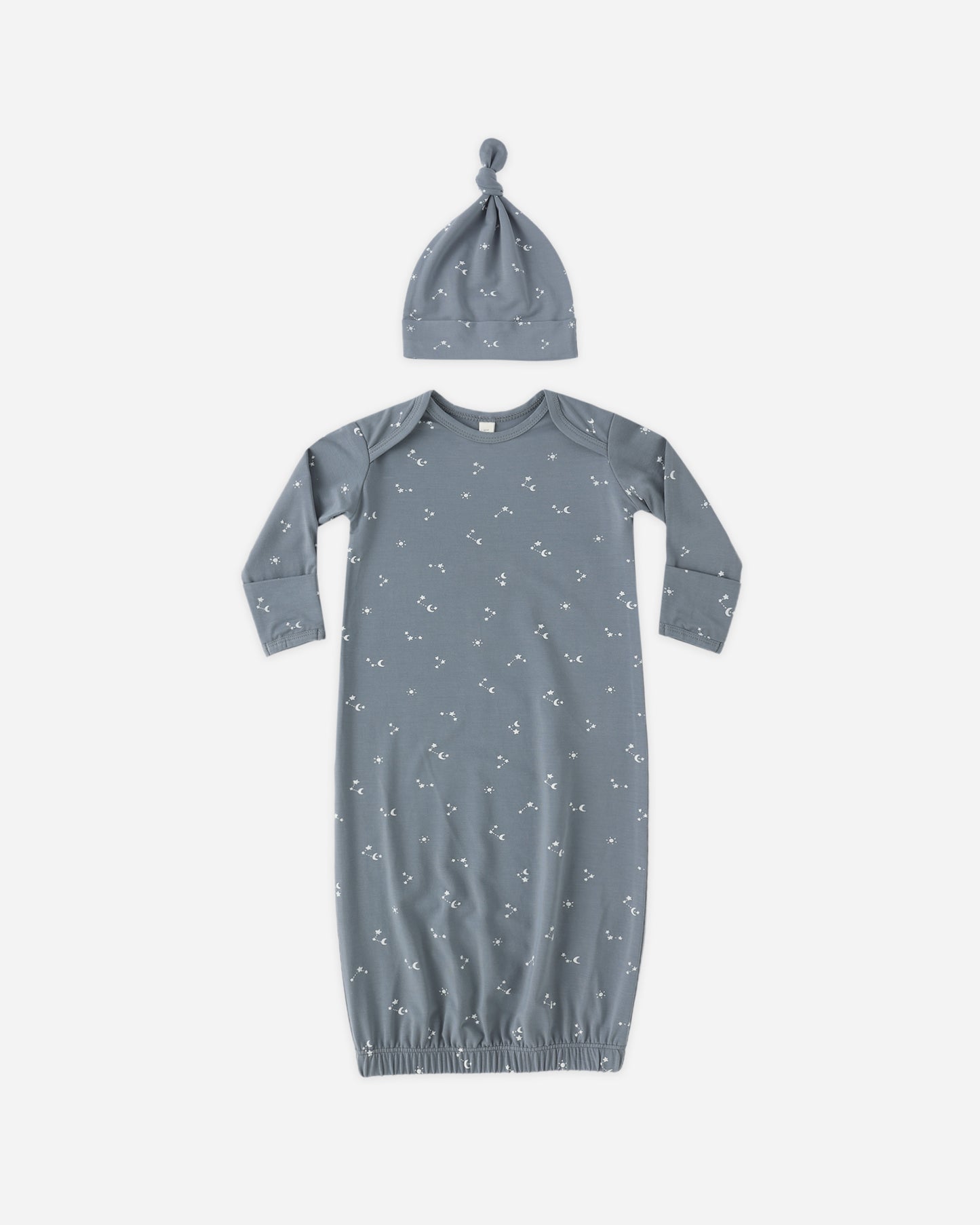 Bamboo Baby Gown + Hat Set | Starlight