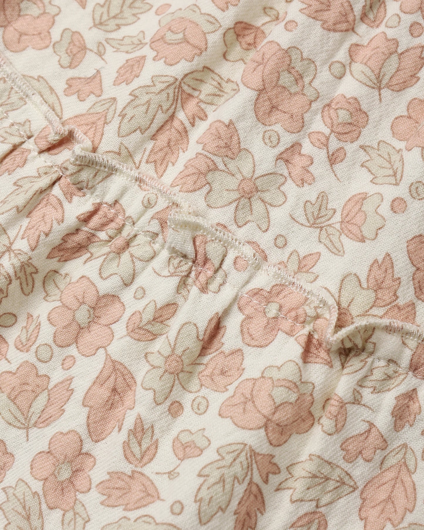Ruffle Collar Button Dress | Pink Blossom