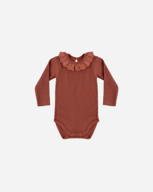 Ruffle Collar Bodysuit | Redwood