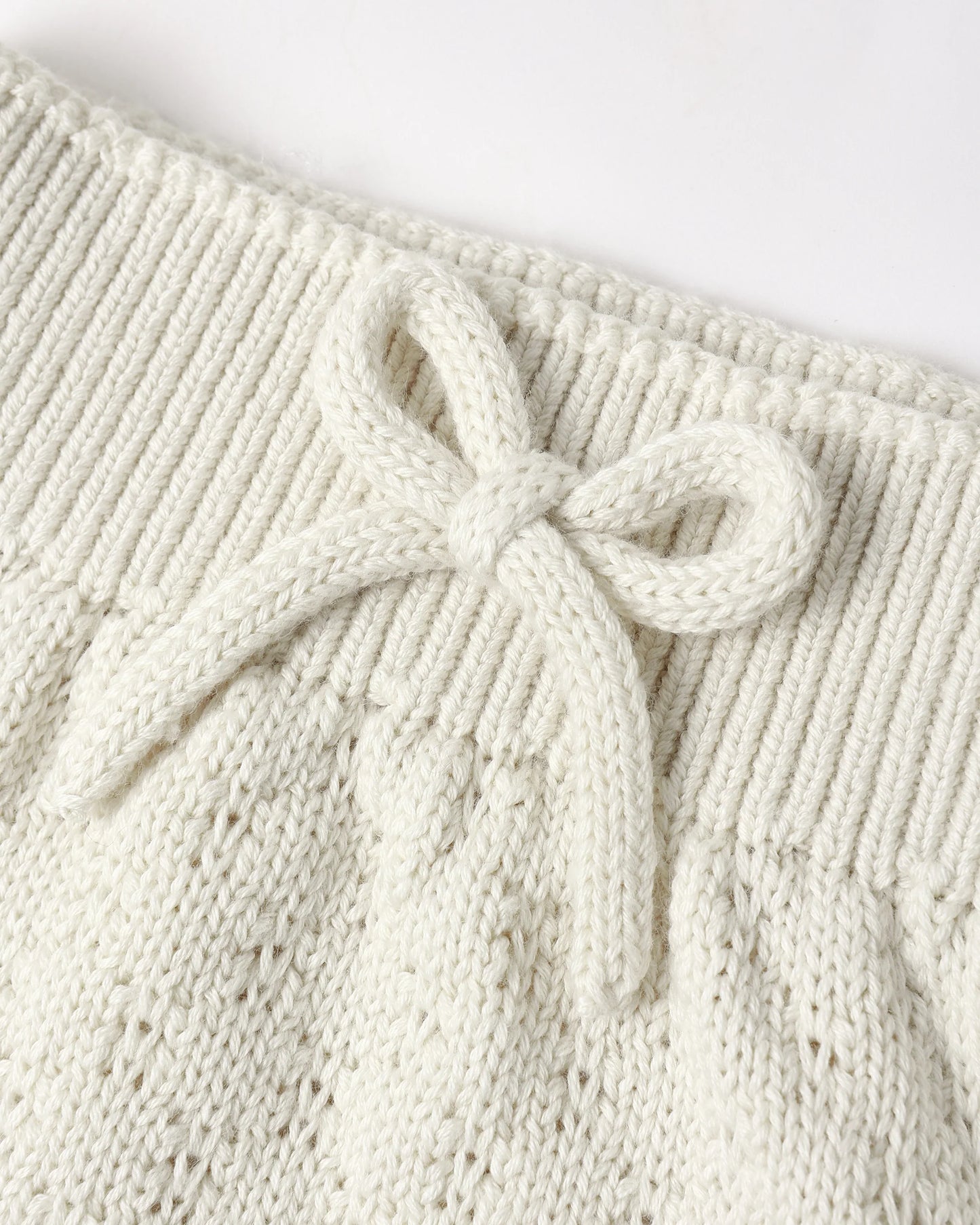 Knit Wrap Top + Pant Set | Natural