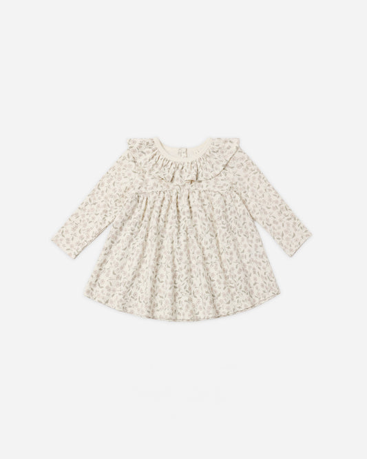 Ruffle Collar Jersey Dress | Floret