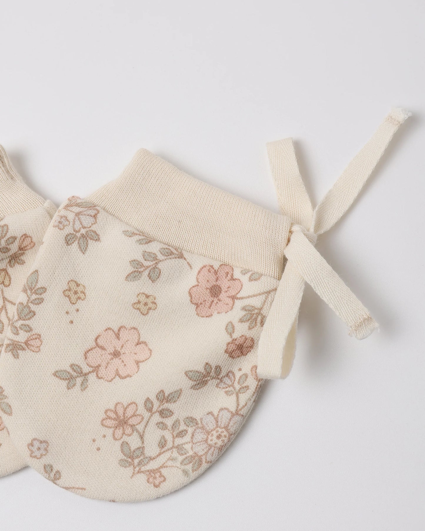 No Scratch Mittens, Set of 2 | Floral Vine/Dusty Rose
