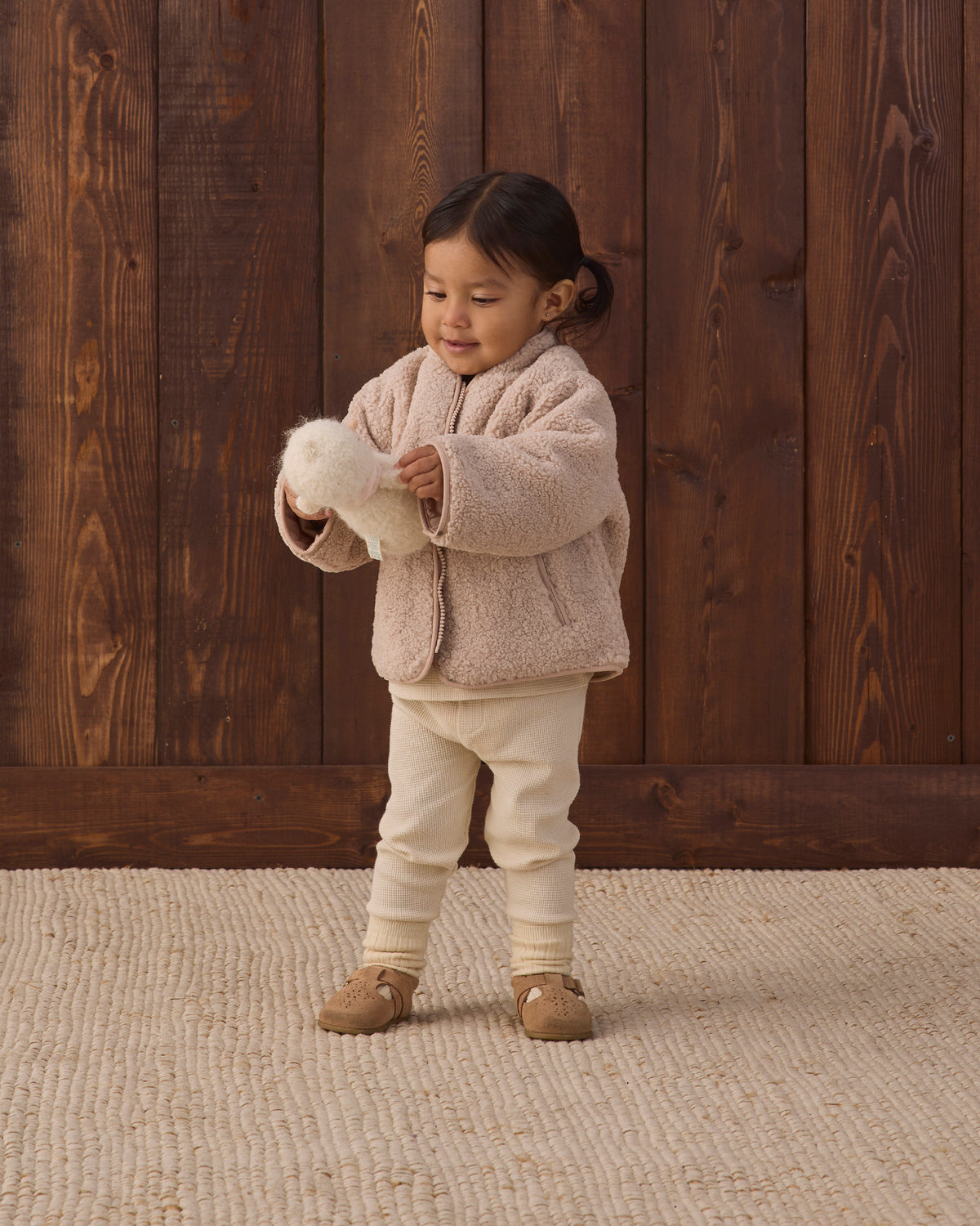 Shearling Zip Jacket | Rose Water